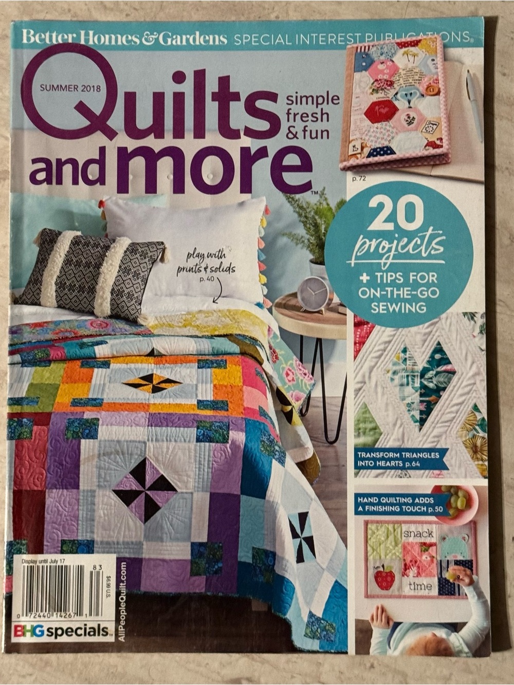 Quilts & More Magazine Summer 2018 20 Projects